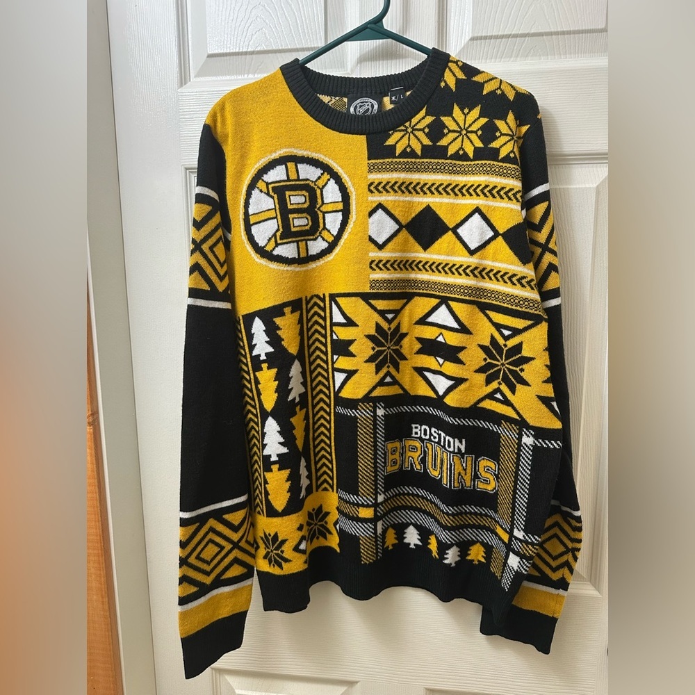 Boston Bruins Sweater Mens Large